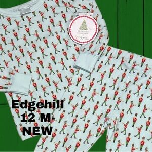 NEW-12 M Baby Edgehill Collection Christmas 2PC Toy Soldier Family Pajama’s PJ’s
